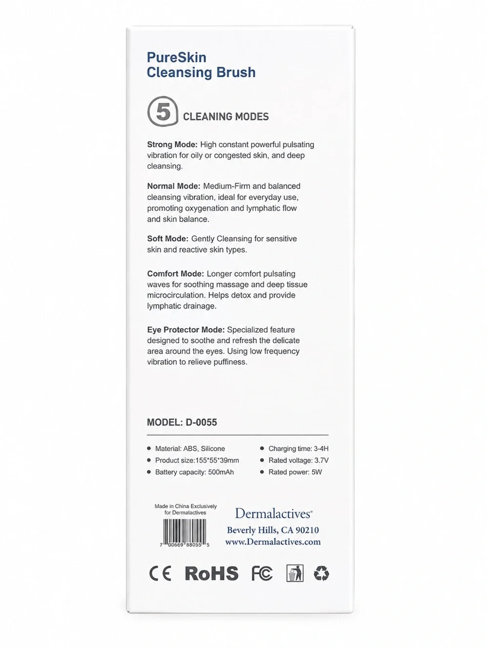 🔥BRAND NEW Dermalactives PureSkin Cleansing Brush Facial Cleaner